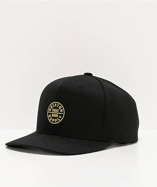 Brixton Oath 110 MP Black Snapback Hat