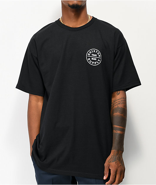 Brixton Oath Black Sweat Shorts