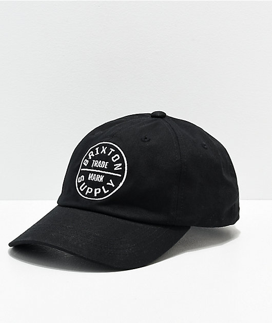 Brixton Oath II Black Strapback Hat