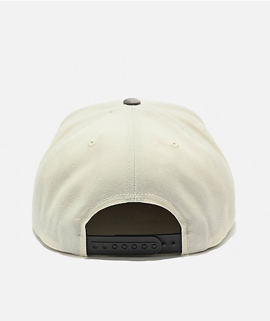 Brixton Oath III Charcoal & Off White Snapback Hat