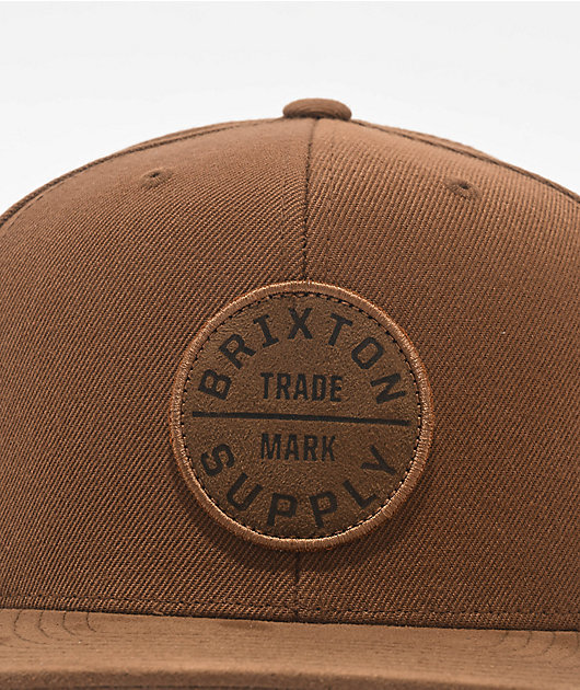 Brixton Oath III Coffee Snapback Hat