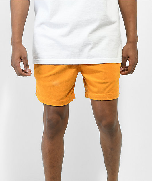 Brixton Pacific Reserve shorts de tela de rizo naranja