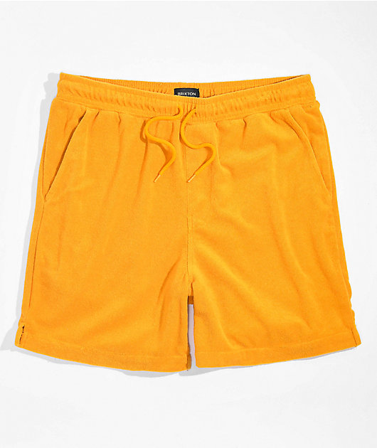 Brixton Pacific Reserve shorts de tela de rizo naranja
