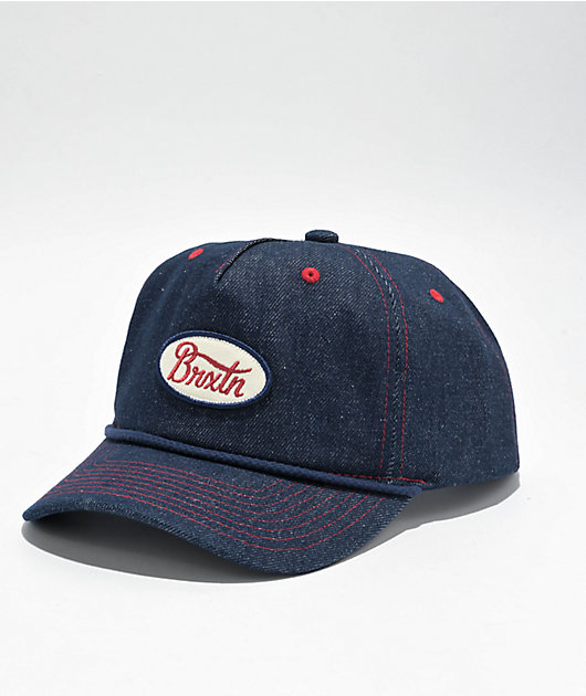 Brixton Parsons Netplus Blue Denim Snapback Hat | Zumiez