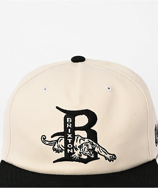 Brixton Predator Off White & Black Snapback Hat | Zumiez