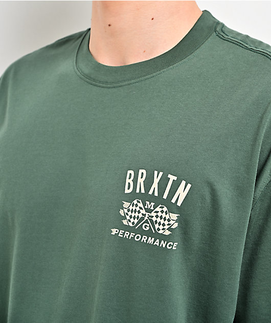 Brixton Primary Green Crop T-Shirt