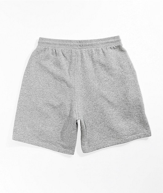 grey sweat shorts outfit mens