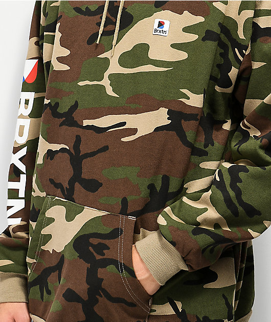 brixton camo hoodie