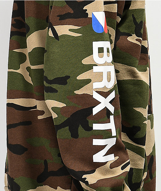 brixton camo hoodie