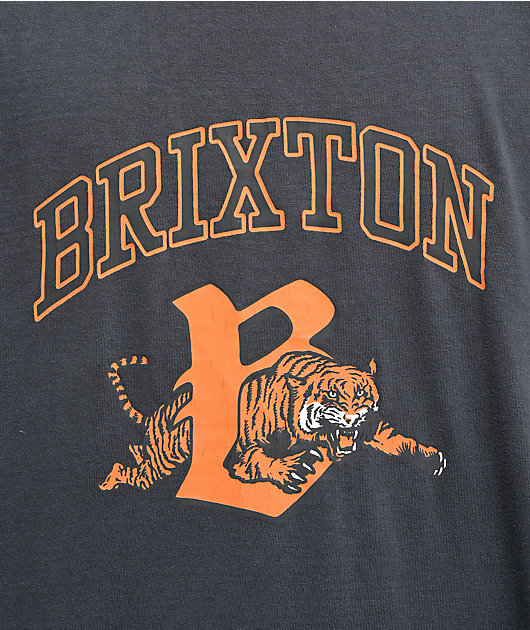 ★ブリクストン BRIXTON Tiger T-Shirt Tシャツ 関税込★ Brixton Tiger Washed Black T-Shirt | Zumiez