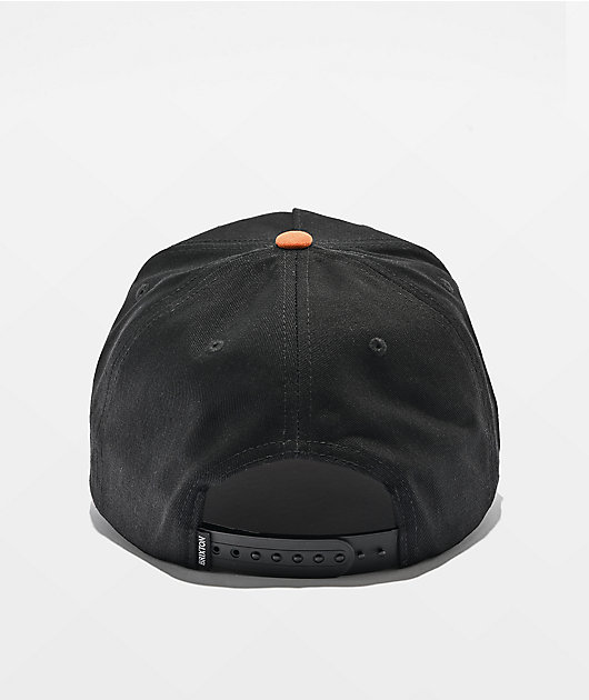 Brixton Trails Black & Brown Snapback Hat