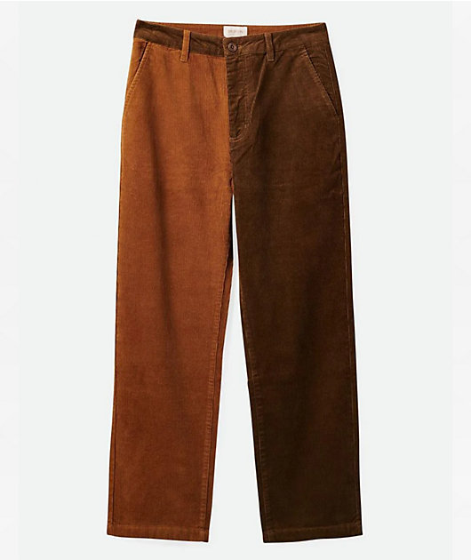 Brixton Victory Washed Copper & Desert Palm Corduroy Pants | Zumiez