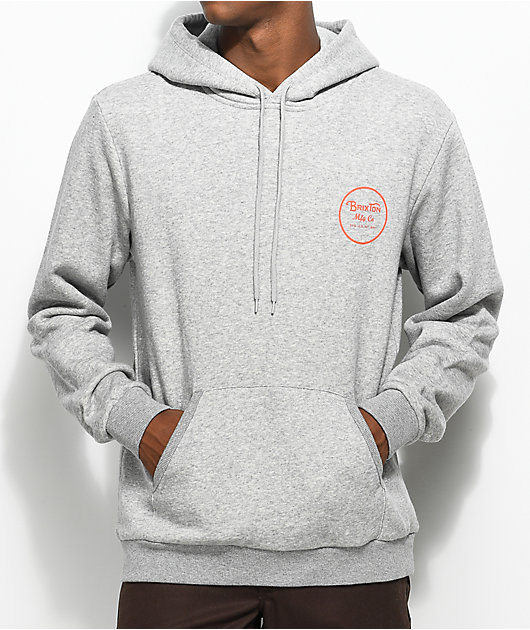 brixton grey hoodie