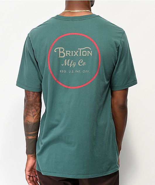 Brixton Mens Wheeler Ii Short Sleeve Standard Fit Tee