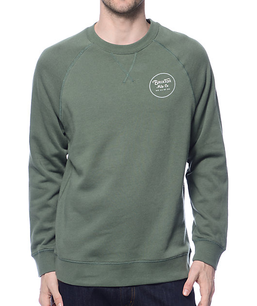 light green crew neck sweatshirt