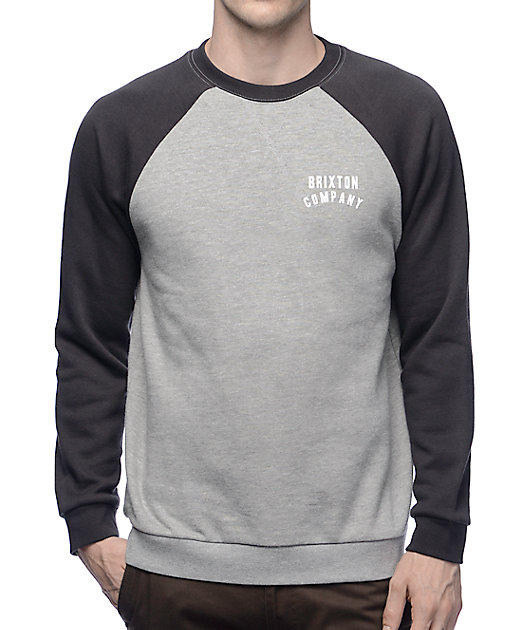 black raglan sweatshirt