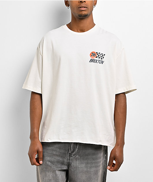 Brixton x 76 Finish Line White Boxy T-Shirt