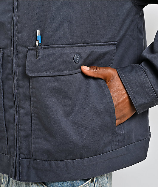 Brixton x 76 Navy Boxy Mechanic Jacket