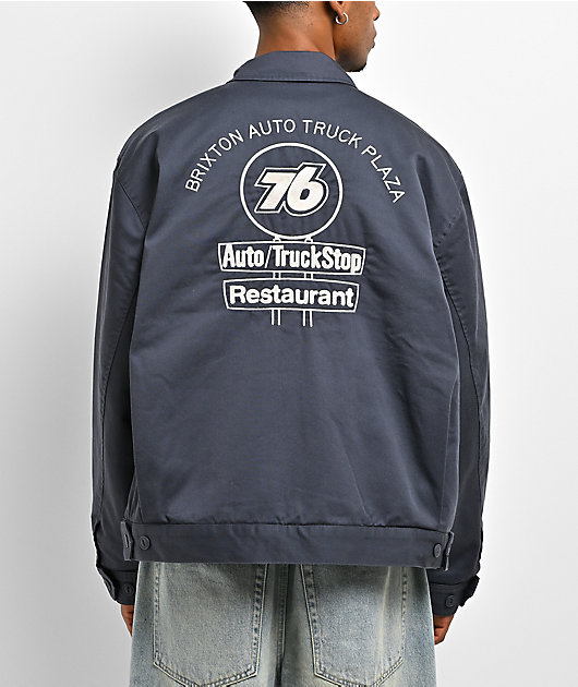 Brixton x 76 Navy Boxy Mechanic Jacket