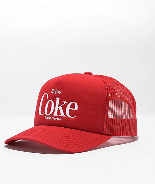 訳あり・アウトレット特集 Brixton x Zumiez | Hat Trucker Red MP Coca-Cola 帽子