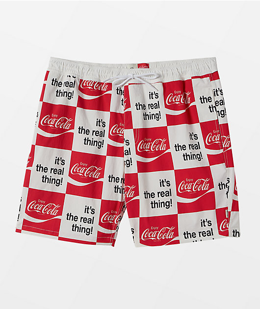 Brixton x Coca-Cola Voyage Red & White Board Shorts