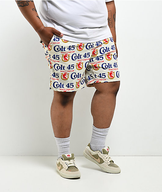 Brixton x Colt 45 Everyday Stretch Hybrid Ivory Shorts