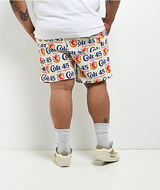 Brixton x Colt 45 Everyday Stretch Hybrid Ivory Shorts