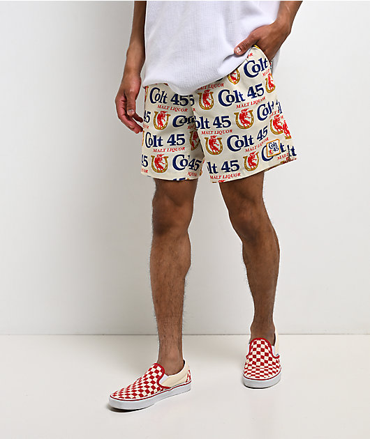 Brixton x Colt 45 Everyday Stretch Hybrid Ivory Shorts