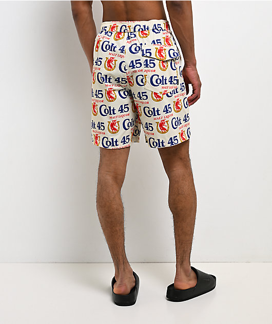 Brixton x Colt 45 Everyday Stretch Hybrid Ivory Shorts