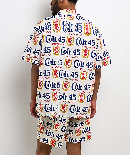 Brixton x Colt 45 Ivory Button Up Shirt