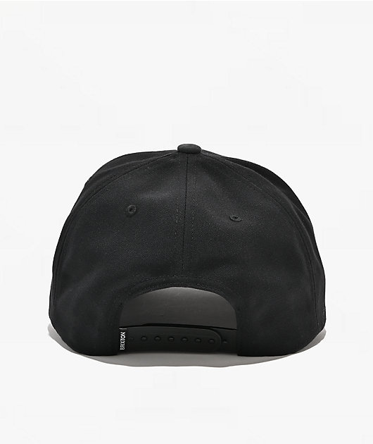 Brixton x Coors Griffen 3 Black Snapback Hat