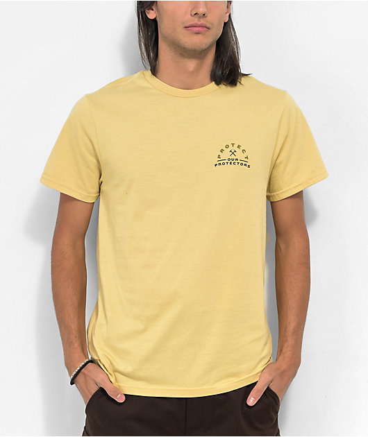 Brixton x Coors Protector II Yellow T-Shirt