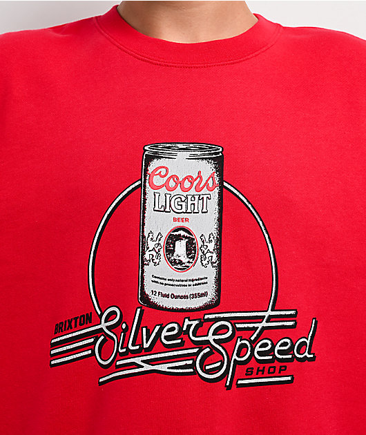Brixton x Coors Red Crewneck Sweatshirt | Zumiez