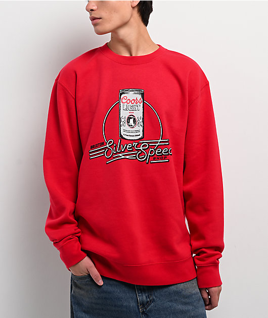 ヒスミニ エンジェル 総柄 セトア レッド 長袖 FREE 80-90 Brixton x Coors Red Crewneck Sweatshirt | Zumiez