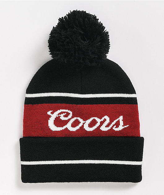 Brixton x Coors Signature Black Pom Beanie