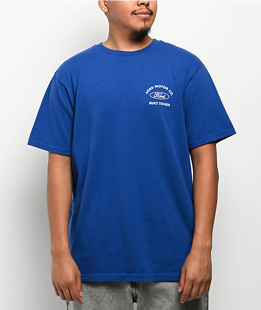 Brixton x Ford Built Tough Blue T-Shirt
