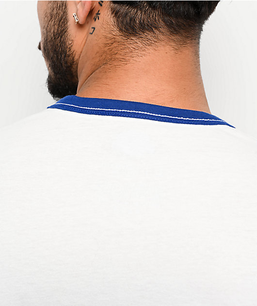 Brixton x Ford White & Blue Ringer T-Shirt