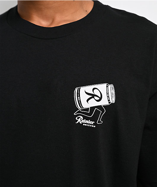 Brixton x Rainier Beer Run Black T-Shirt