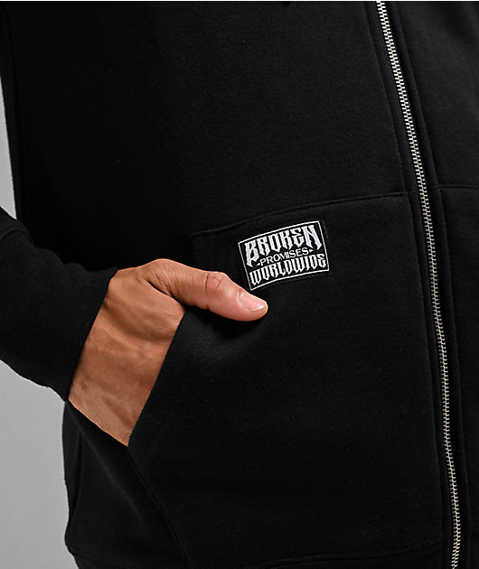 ●BC in GHETTO PAIN Broken Promises 5150 Black Zip Hoodie | Zumiez