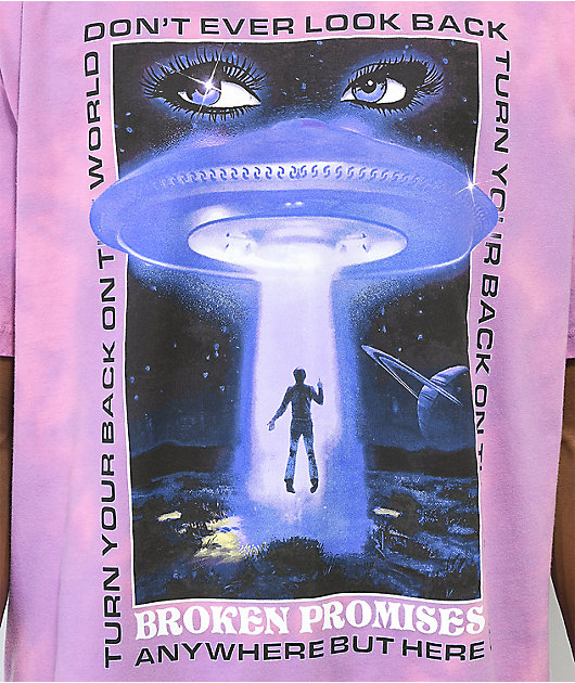 Broken Promises Abduction Purple Dye T-Shirt 