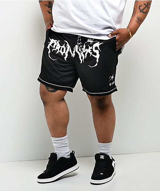 Broken Promises Arachnid Black Mesh Shorts