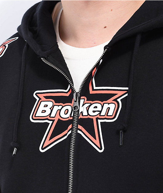 Broken Promises Astral Black Zip Hoodie | Zumiez