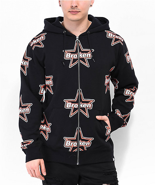Broken Promises Astral Black Zip Hoodie | Zumiez