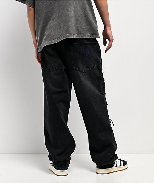 Broken Promises Barbed Black Wash Jeans