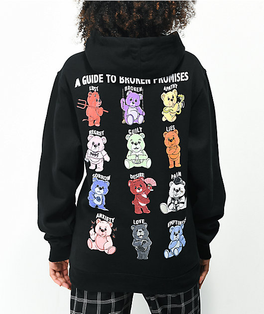 Broken Promises Bear Guide Black Hoodie | Zumiez