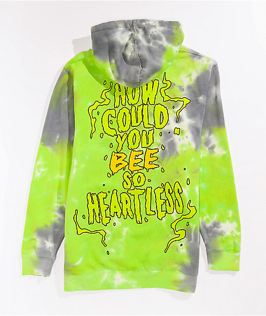 Broken Promises Beehive Green Dye Hoodie