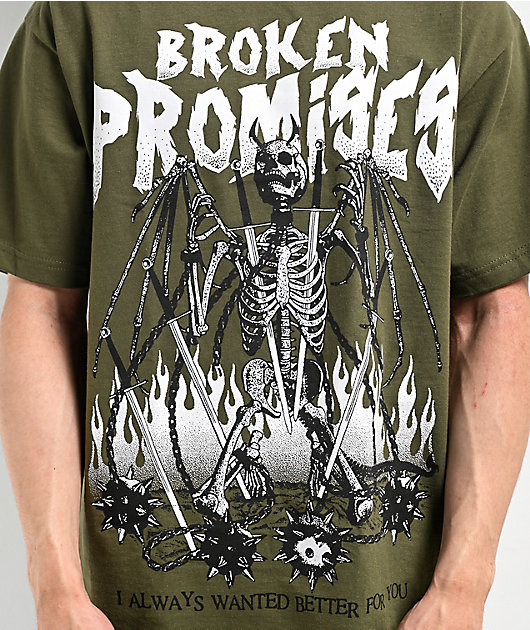 Broken Promises Better For You Green T-Shirt