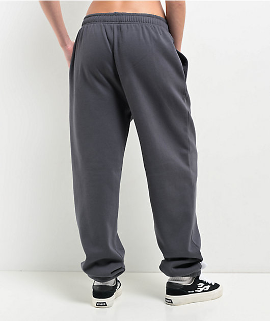 Broken Promises Beware Rhinestone Grey Sweatpants