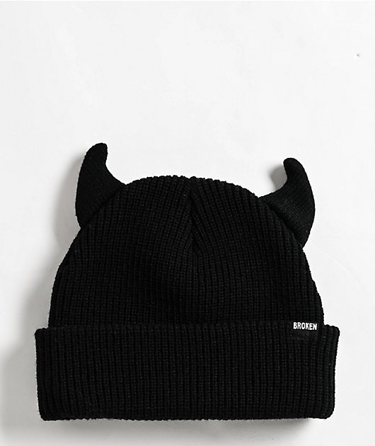 Broken Promises Horn Black Beanie | Zumiez