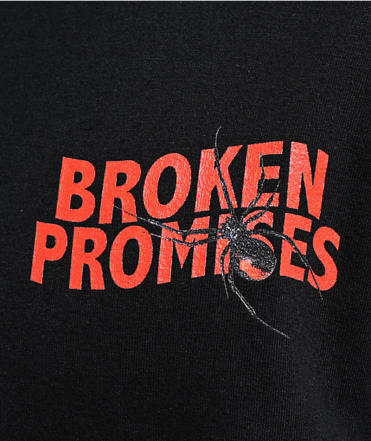 Broken Promises Black Widow Black T-Shirt